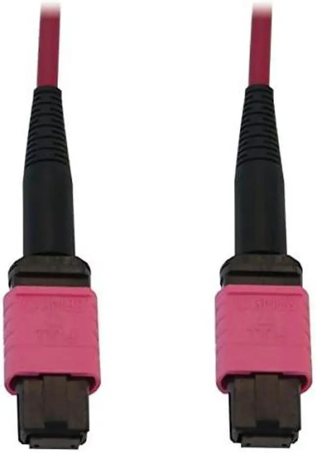 Alt view image 2 of 2 - Tripp Lite Multimode Fiber Patch Cable, 50/125 OM4 MPO to MPO (F/F), 12 Fiber, Magenta, LSZH Jacket, Lifetime Limited Manufacturer's Warranty