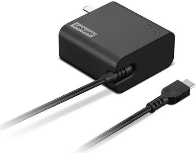 Alt view image 4 of 8 - Lenovo 65W USB-C Wall Adapter - 65 W - 120 V AC, 230 V AC Input - 20 V DC/3.25 A Output - Black