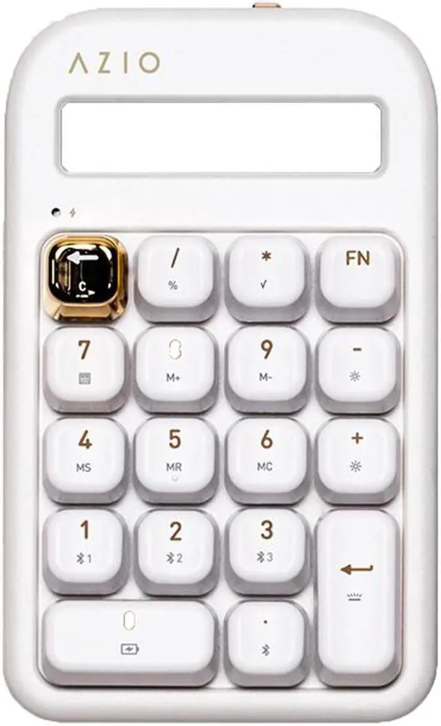 Alt view image 2 of 8 - AZIO IZO NUMBER PAD/STANDALONE CALCULATOR-WT