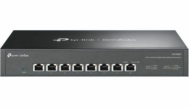 Alt view image 2 of 4 - TP-Link OMADA 8-PORT 10G MULTI-GIGABIT SWITCH PORT: 8 10G RJ45 PORTSSPEC: 1U 13-INCH RACK-MOUNTABLE STEEL CASE FEATURE: PLUG AND PLAY