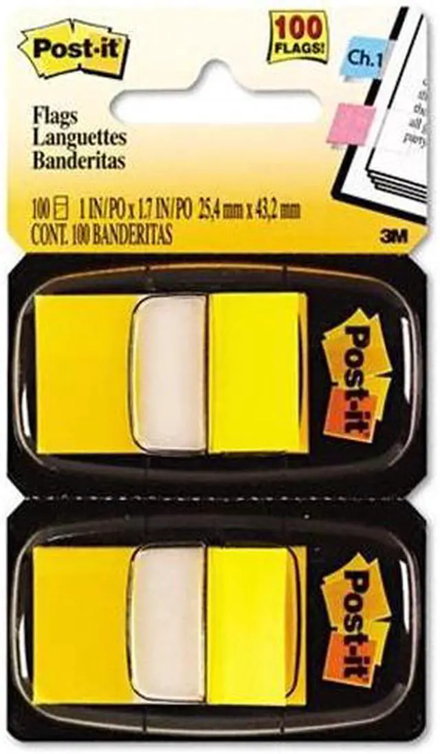 Alt view image 18 of 18 - Post-it Marking Page Flags in Dispensers Yellow 12 50-Flag Dispensers/Box