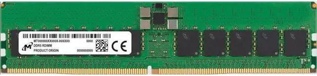 Alt view image 2 of 2 - Micron 32 GB (1 x 32GB) DDR5 SDRAM PC5-44800 5600MHz Desktop Memory Model MTC20F2085S1RC56BD1R