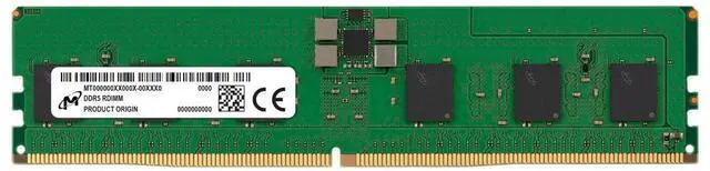 Alt view image 2 of 2 - Micron 16 GB ( 1 X 16 ) PC5-44800 5600MHz 288-pin CL46 registered ECC Server Memory Model MTC10F1084S1RC56BR