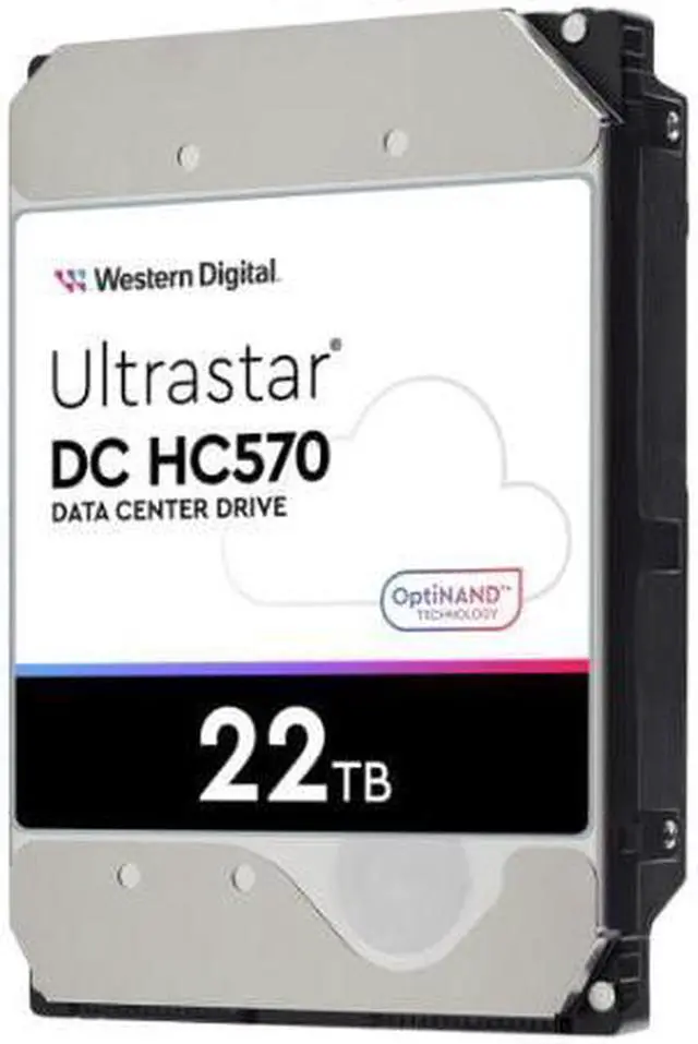 Alt view image 4 of 5 - HGST Ultrastar DC HC570 0F48154 22 TB Hard Drive - 3.5" Internal - SATA (SATA/600) - Conventional Magnetic Recording (CMR) Method - 7200rpm - 512e Format
