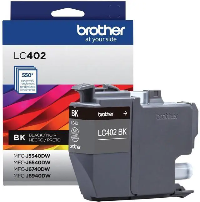 Alt view image 10 of 10 - Brother LC402BKS Ink 550 Page-Yield Black