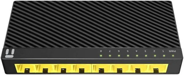 Alt view image 6 of 13 - Netis ST3108C 8 Port 10/100Mbps Fast Ethernet Switch | Desktop Ethernet Splitter, Ethernet Hub, Plug and Play, Traffic Optimization Auto-Negotiation RJ45 Ports with Compact Design
