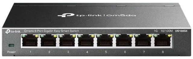 Alt view image 3 of 4 - TP-Link DS108GE Omada 8-Port Gigabit Easy Smart Switch - 8 Ports - Gigabit Ethernet - 10/100/1000Base-T - 2 Layer Supported - 3.68 W Power Consumption - Twisted Pair - Desktop, Wall Mountable