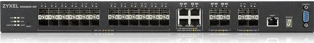 Alt view image 11 of 11 - ZyXEL XGS4600-32F 24-Port Gigabit SFP L3 Managed Aggregation Switch with 4 SFP+ 10G Uplinks and 4 10G Combo (SFP+/RJ-45) Ports