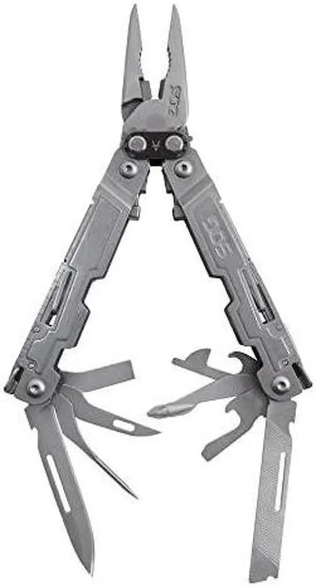 Alt view image 3 of 3 - SOG PowerAccess Multi-Tool Pliers with 2.4 inch Folding Knife - Lightweight EDC Utility Tool w/ 18 Multi-Purpose Tools, One-Handed Open (PA1001-CP)