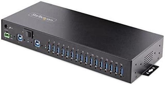 Alt view image 7 of 11 - StarTech 16-Port Industrial USB 3.0 Hub 5Gbps Mountable Terminal Block Power