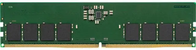 Alt view image 2 of 2 - Kingston 16GB DDR5 SDRAM Memory Module - For Desktop PC - 16 GB - DDR5-5600/PC5-44800 DDR5 SDRAM - 5600 MHz Single-rank Memory - CL46 - 1.10 V - Non-ECC - Unbuffered - 288-pin - DIMM- KCP556US8-16