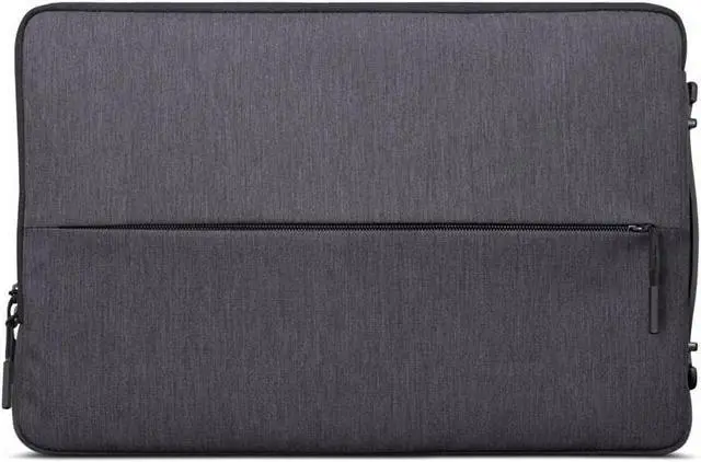 Alt view image 9 of 16 - lenovo urban laptop sleeve for 14" notebook, water resistant, soft padded compartments, accessory storage, reinforced rubber corners, extendable handle, gx40z50941, charcoal grey