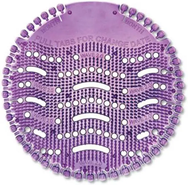 Alt view image 3 of 3 - Wave Urinal Screen Citrus