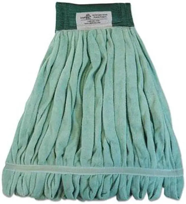Alt view image 13 of 13 - Boardwalk Microfiber Looped-End Wet Mop Head Medium Green MWTMG
