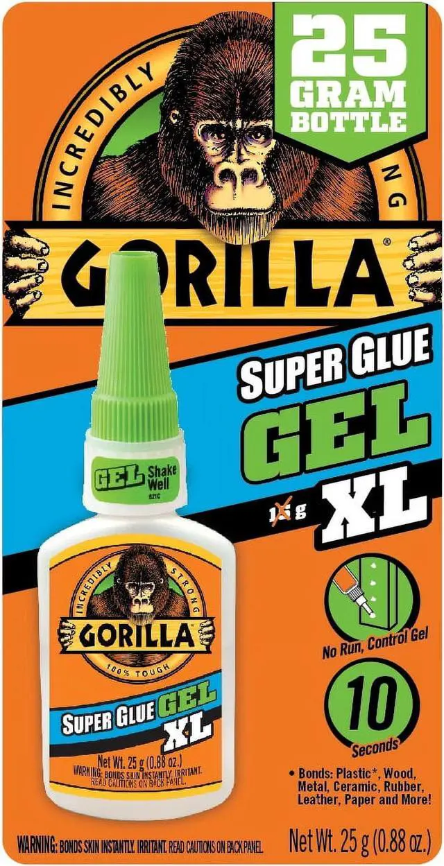 Alt view image 6 of 6 - Gorilla Super Glue Gel: 25g bottle / XL (Clear)