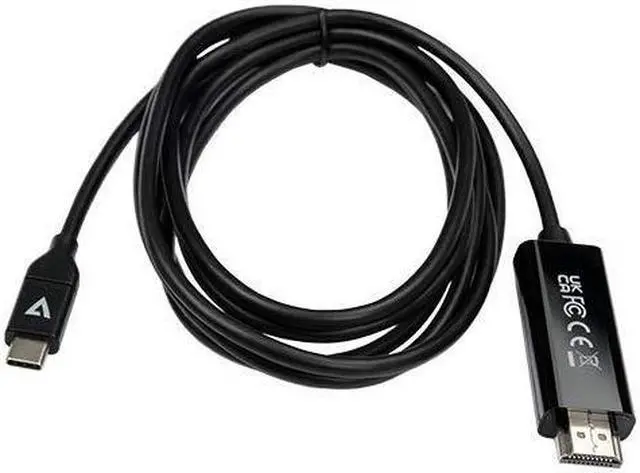 Alt view image 5 of 5 - V7 HDMI/USB-C Audio/Video Cable V7UCHDMI2M