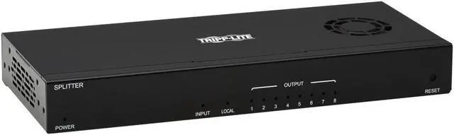 Alt view image 17 of 19 - Tripp Lite 8 Port 4K 60Hz HDMI Over Cat6 Extender Splitter Transmitter B127008H