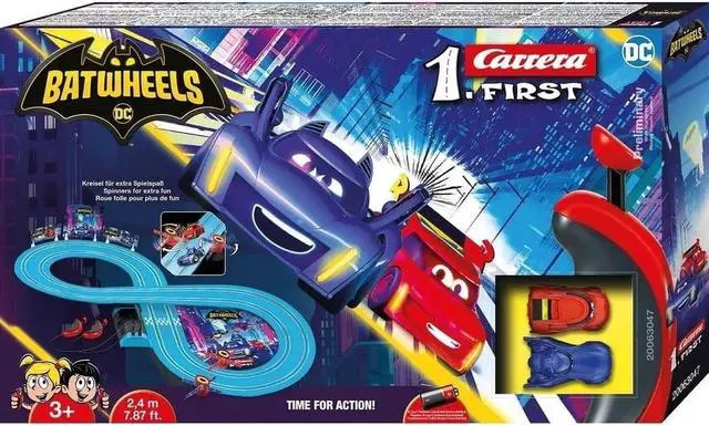 Main image of Carrera 20063047 Batwheels - Time For Action First Beginner Slot Car Racing Set