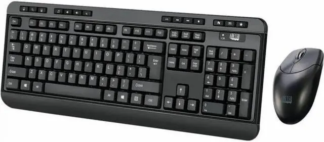 Alt view image 15 of 17 - Adesso Antimicrobial Wireless Desktop Keyboard and Mouse