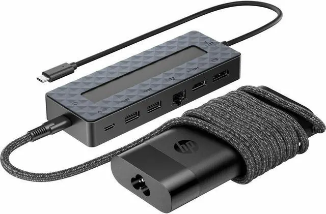 Alt view image 4 of 9 - HP Universal USB-C Hub and Laptop Charger Combo