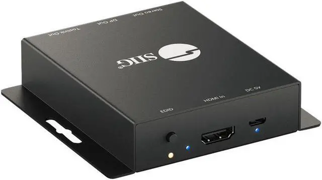 Alt view image 9 of 15 - SIIG HDMI 2.0 to DisplayPort 1.2 Converter with Audio Extractor CEH26A11S1