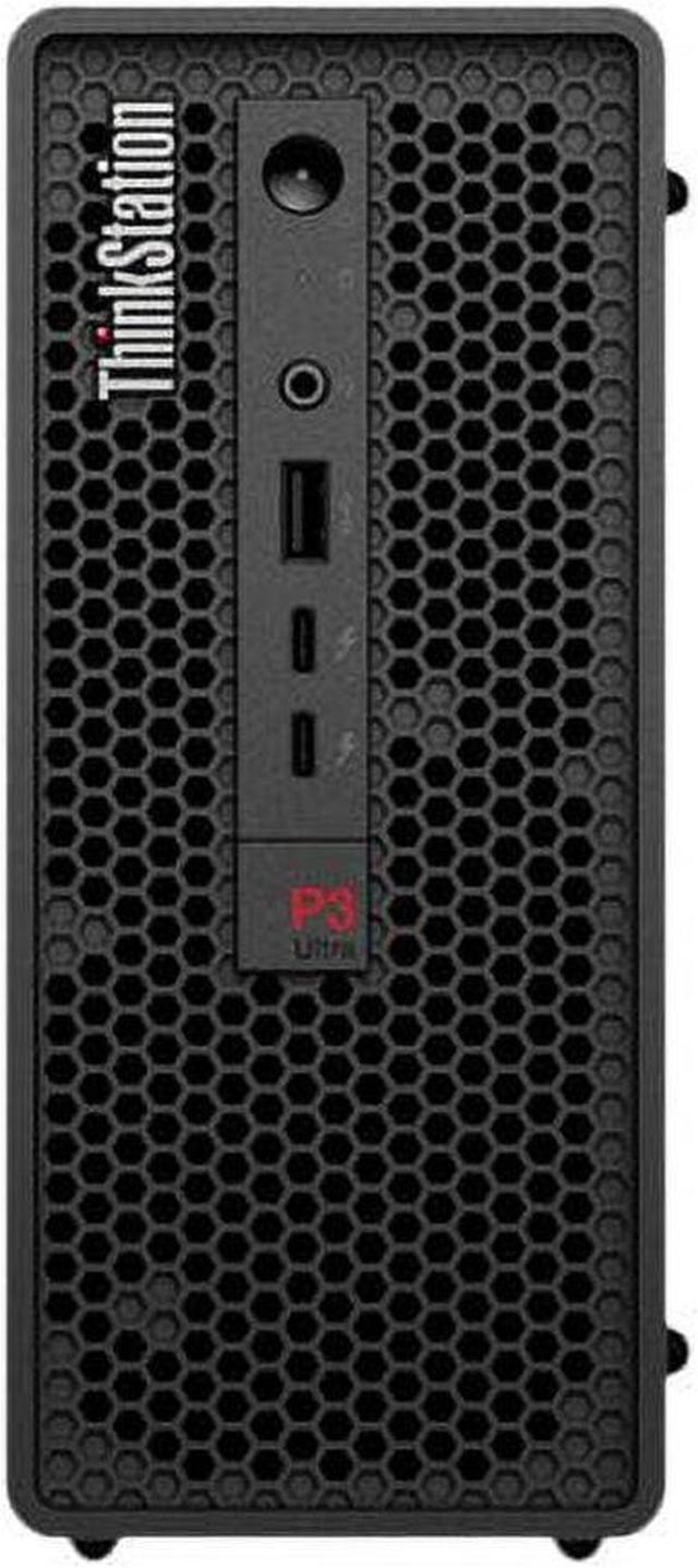 Alt view image 8 of 9 - Lenovo ThinkStation P3 Ultra 30HA0064US Workstation - 1 x Intel Core i7 14th Gen i7-14700 - vPro Technology - 16 GB - 512 GB SSD - Ultra Small - Intel W680 Chip - Windows 11 Pro - 1 x NVIDIA T400 4 GB