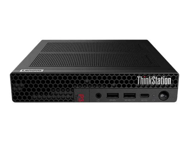 Alt view image 8 of 9 - Lenovo ThinkStation P3 30H0006LUS Workstation - 1 x Intel Core i7 14th Gen i7-14700 - vPro Technology - 16 GB - 512 GB SSD - Tiny - Black - Intel Q670 Chip - Windows 11 Pro - 1 x NVIDIA T400 4 GB Grap