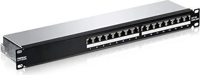 Alt view image 12 of 20 - TRENDnet TC-P16C6AS (V1.0R) 16-Port Cat6A Shielded 1U Patch Panel