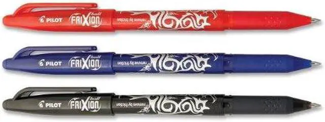 Alt view image 4 of 4 - Pilot FriXion Erasable Gel Pens, Fine Point 0.7 mm, Assorted, 3/Pack