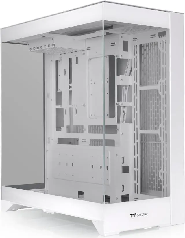 Alt view image 2 of 2 - Thermaltake CTE E550 TG Snow Mid Tower ATX Case; 3 Tempered Glass Panels; Hidden-Connector Motherboard Support; Three-Way VGA Installations; Dual Chamber Design; CA-1Z8-00M6WN-00