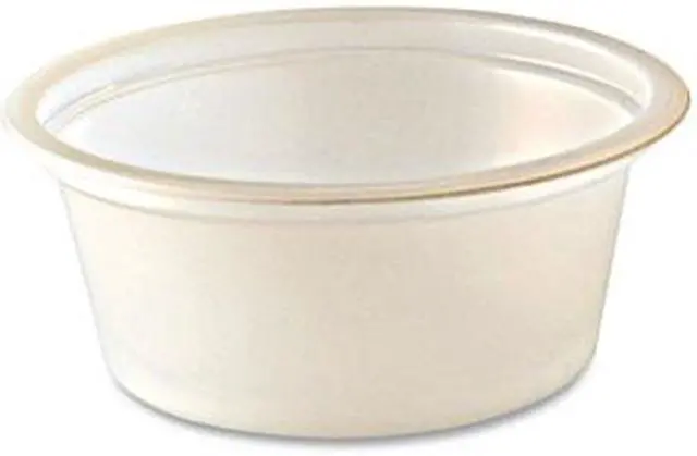 Main image of Fabri-Kal 1oz Squat Translucent Polystyrene Portion Cups 2500Ct 9505193