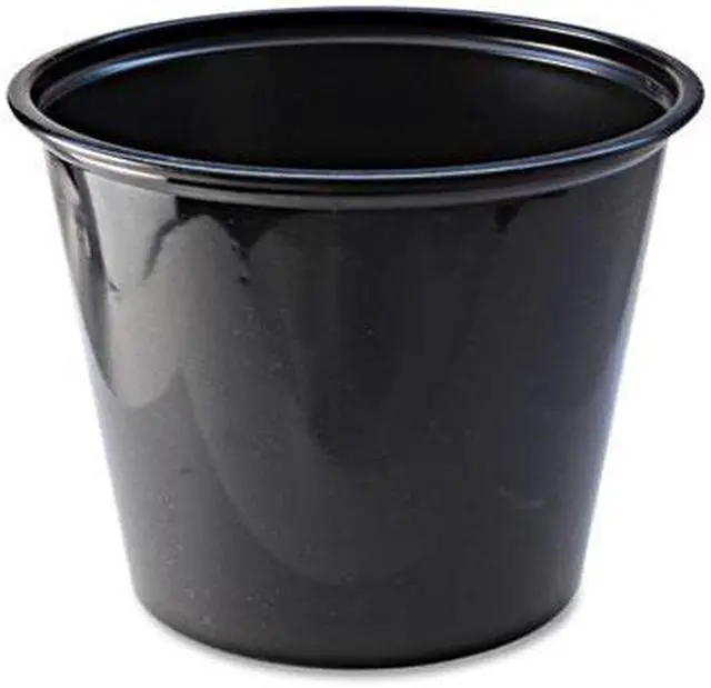 Main image of Fabri-Kal 5.5oz Polystyrene Portion Cup Black 2500Ct 9505146