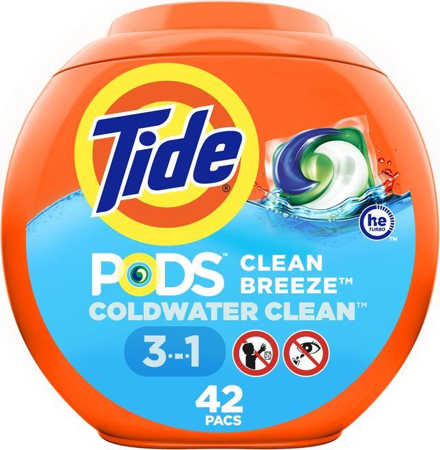 PODS Laundry Detergent, Clean Breeze, 36 oz Tub, 42 Pacs/Tub PODS Laundry Detergent, Clean Breeze, 36 oz Tub, 42 Pacs/Tub