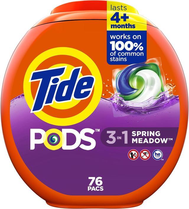 PODS Laundry Detergent, Spring Meadow, 66 oz Tub, 76 Pacs/Tub PODS Laundry Detergent, Spring Meadow, 66 oz Tub, 76 Pacs/Tub