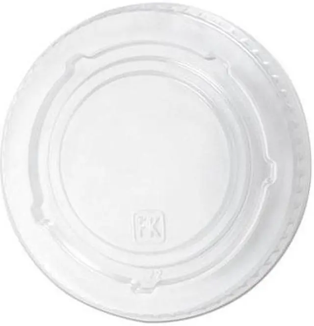 Main image of Kal-Clear/Nexclear Drink Cup Lids Flat Lid with No Slot Fits 12 oz to 20 oz Cold Cups Plastic Clear 1000/Carton 000000000009508056