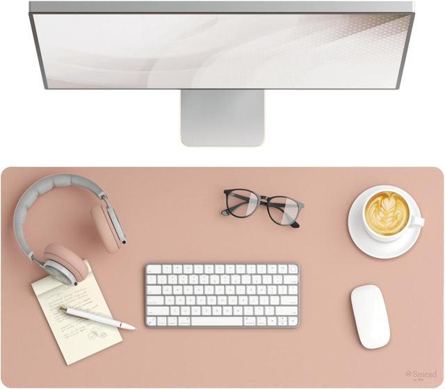 Vegan Leather Desk Pads, 31.5 x 15.7, Light Pink Vegan Leather Desk Pads, 31.5 x 15.7, Light Pink