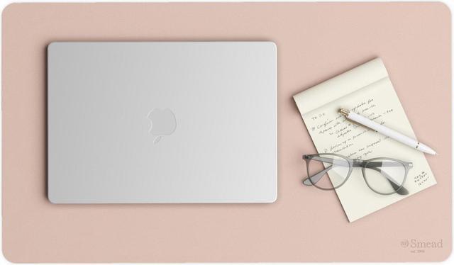 Vegan Leather Desk Pads, 23.6 x 13.7, Light Pink Vegan Leather Desk Pads, 23.6 x 13.7, Light Pink