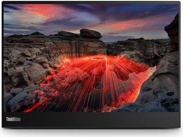 Alt view image 8 of 16 - Lenovo ThinkVision M14t Gen2 14 inch Monitor
