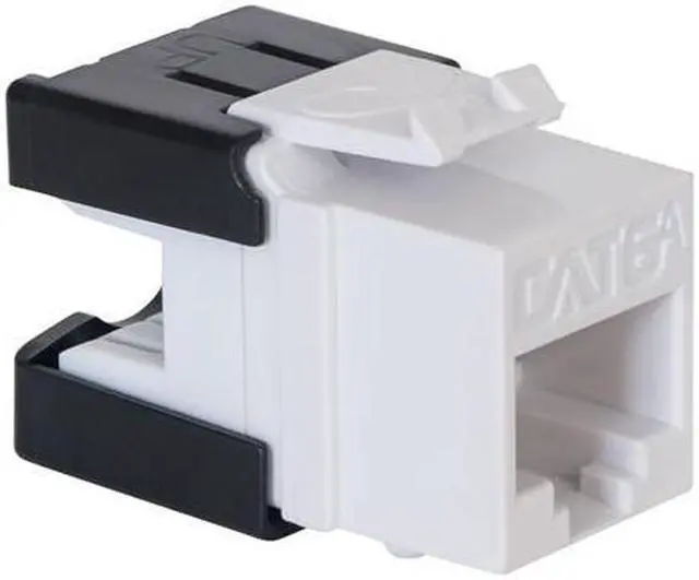 Alt view image 2 of 2 - ICC CAT6A Keystone Jack for HD Style Wallplate or Patch Panel - RJ45 - UL Listed Ethernet Cable Connector - PoE++ Rated - Compatible with JackEasy Termination Tool - Blue - 25-Pack