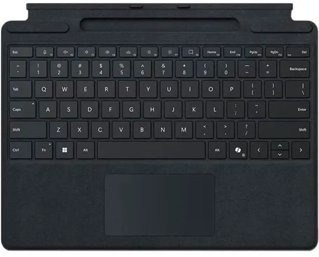 Alt view image 5 of 8 - Microsoft Keyboard/Cover Case Microsoft Surface Pro Tablet  8XB-00139
 - Black