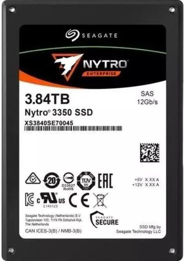 Alt view image 5 of 5 - Seagate 1.92TB Nytro 5350M PCIE NO ENCRYPTION Bare Solid State Drive