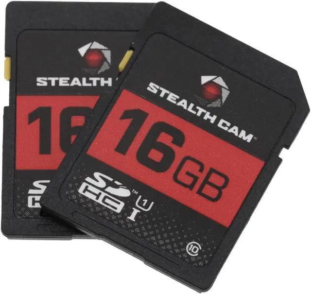 Alt view image 2 of 2 - STEALTH CAM SD Card - High-Speed Data Transferring Storage Game Trail Hunting Scouting Photo Video Recording Cameras  16GB SD Card (2 Pack)
