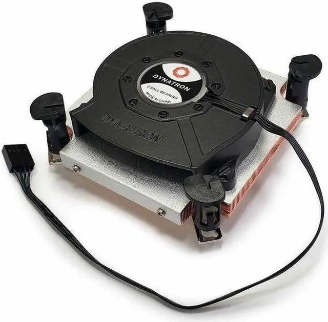 Alt view image 6 of 6 - Dynatron Q8 1U Copper HeatSink with Skiving Fins for LGA 1700 Socket