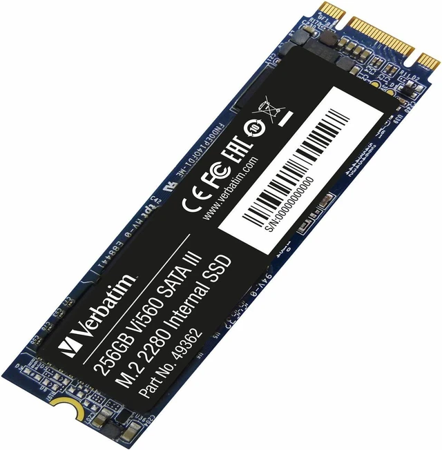 Alt view image 2 of 9 - Verbatim Vi560 S3 M.2 Ssd 256 Gb Vi560 S3 M.2 Ssd 256Gb, 256, W125660294 (Vi560 S3 M.2 Ssd 256Gb, 256 Gb, M.2, 560 Mb/S)