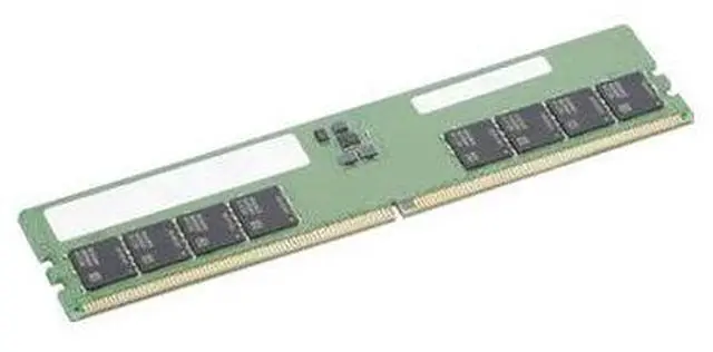 Alt view image 2 of 3 - Lenovo 32GB DDR5 SDRAM Memory Module - For Desktop PC - 32 GB - DDR5-4800/PC5-38400 DDR5 SDRAM - 4800 MHz - Unbuffered - 288-pin - DIMM - 3 Year Warranty