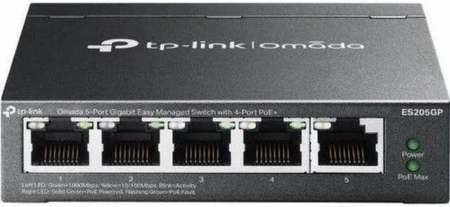 Alt view image 8 of 10 - TP-Link Omada 5-Port Gigabit Easy Managed Switch - 5 Ports - Manageable - Gigabit Ethernet - 10/100/1000Base-T - 2 Layer Supported - 65 W PoE Budget - Twisted Pair - PoE Ports - Desktop, Wall Mountabl