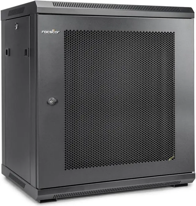 Alt view image 2 of 2 - Rocstor SOLIDRACK 12U Rack Vented Enclosure-BLK