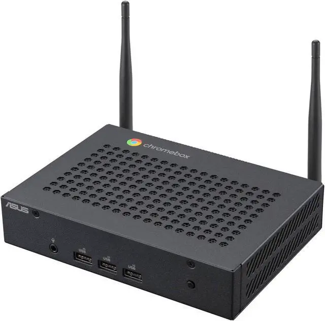 Alt view image 6 of 6 - ASUS Fanless Chromebox CF40-BC0001UNENT - Mini PC 1 x Celeron N4500 / up to 2.8 GHz - RAM 8 GB - eMMC 64 GB - UHD Graphics - Gigabit Ethernet, IEEE 802.11ax (Wi-Fi 6), Bluetooth 5.2 - Google Chrome OS