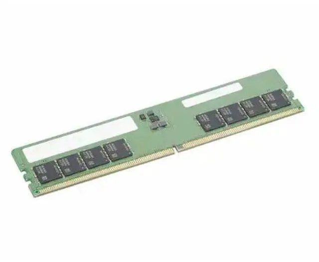 Alt view image 3 of 3 - Lenovo 32GB DDR5 SDRAM Memory Module - For Desktop PC - 32 GB - DDR5-4800/PC5-38400 DDR5 SDRAM - 4800 MHz - Unbuffered - 288-pin - DIMM - 3 Year Warranty