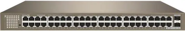 Alt view image 9 of 16 - Tenda TEG1050F Unmanaged 48-port Unmanaged Gigabit Switch With 2 SFP Slots